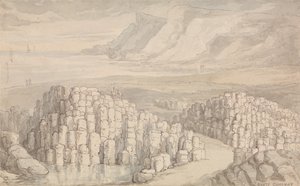 Giants Causeway, Antrim, Ierland door Thomas Rowlandson